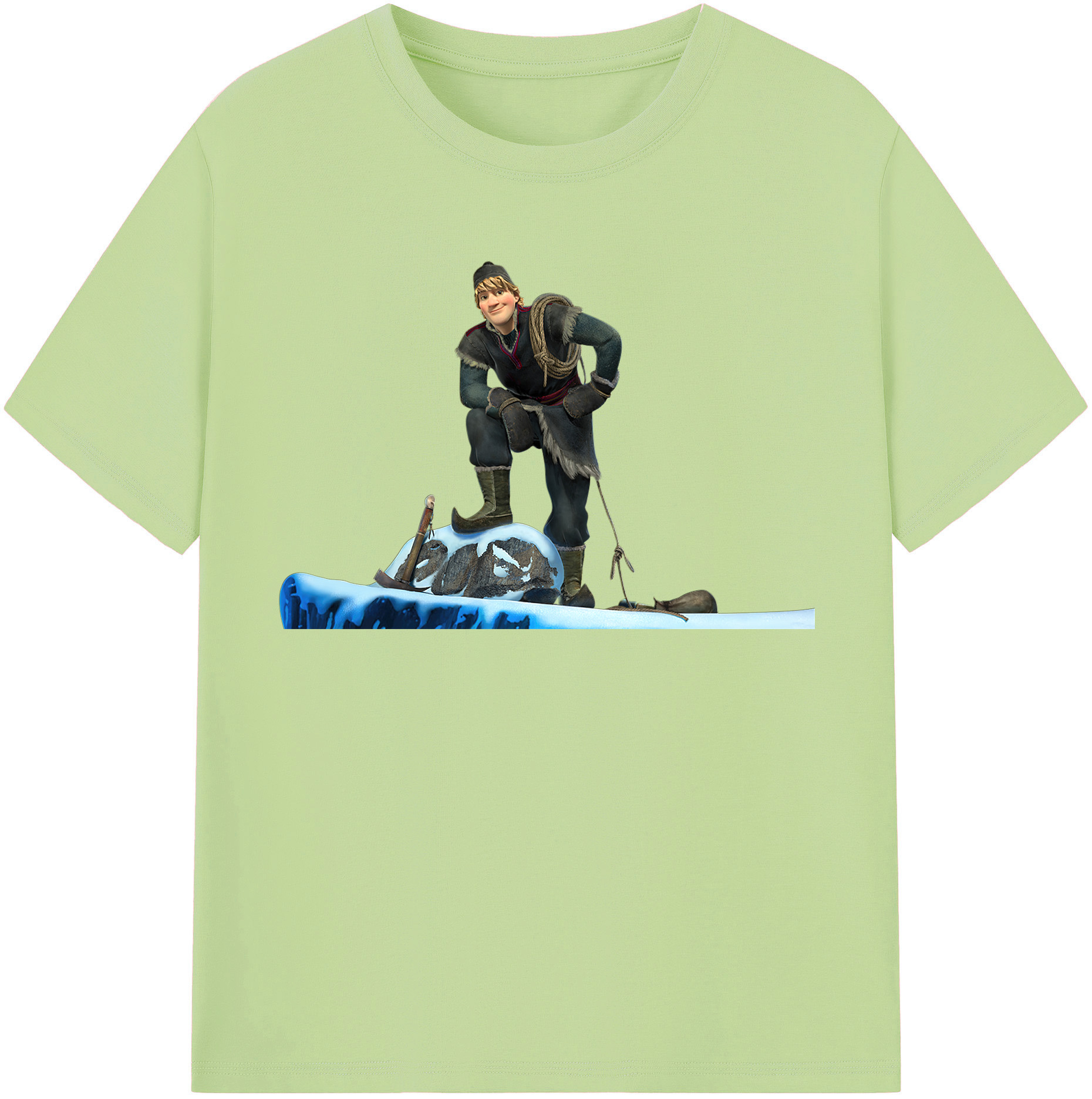 （画像用） アナと雪の女王 アンナ エルサ Frozen Anna Elsa 綿100％半袖Tシャツ（フロントプリント）